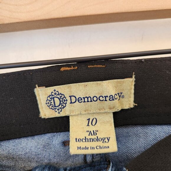 Democracy Ab Technology Jeans Medium Wash Stretch Skinny Denim Women's 10 - Picture 5 of 7